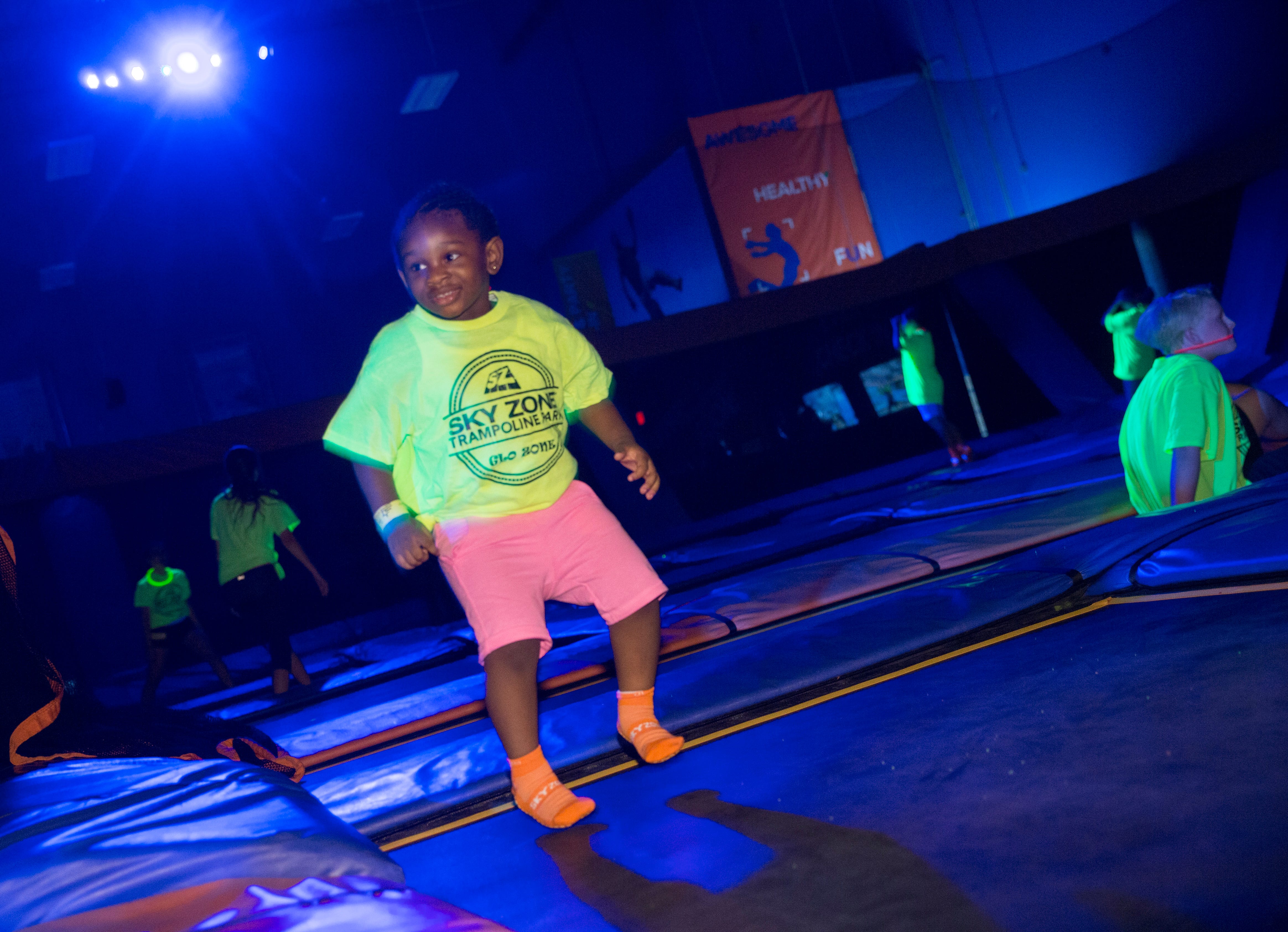 sky zone after dark